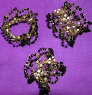 Black & Gold Serviette Rings